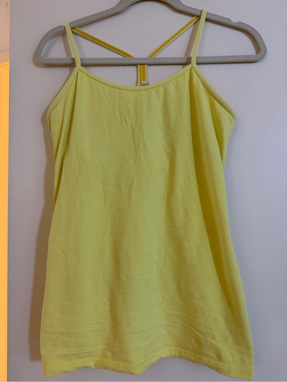 lululemon athletica Lemon Yellow Strappy Tank